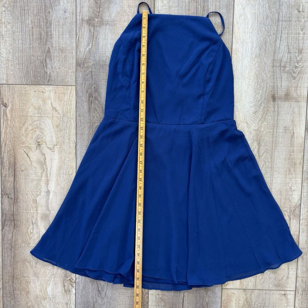 Lulus Women Letter of Love Navy Blue Backless Skater Dress Size XL Wedding Sexy - Picture 7 of 13